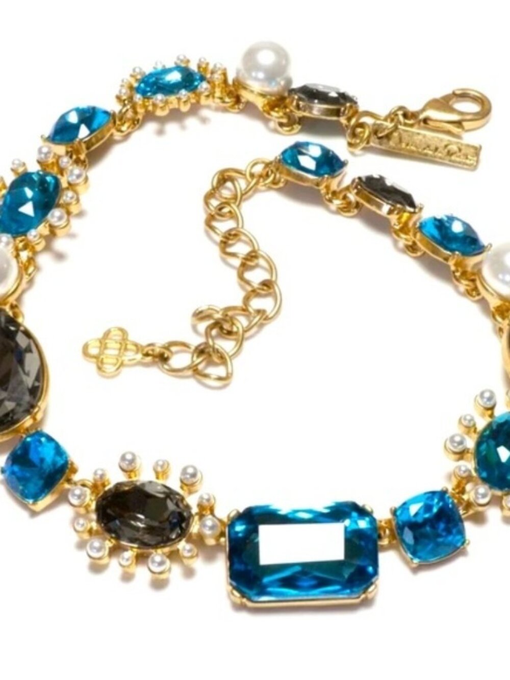 OSCAR DE LA RENTA Bold Mixed-Jewel Necklace